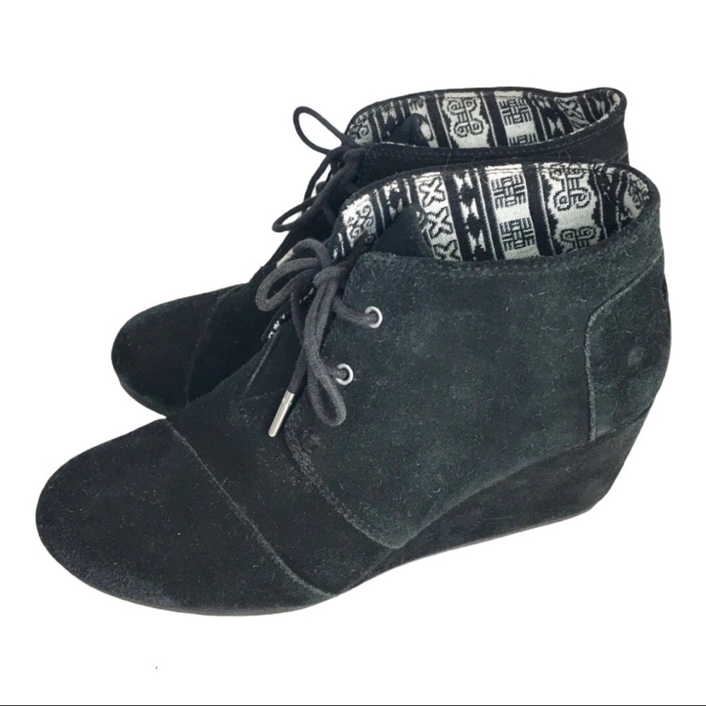 Suede Leather Black Desert Ankle Boots Booties